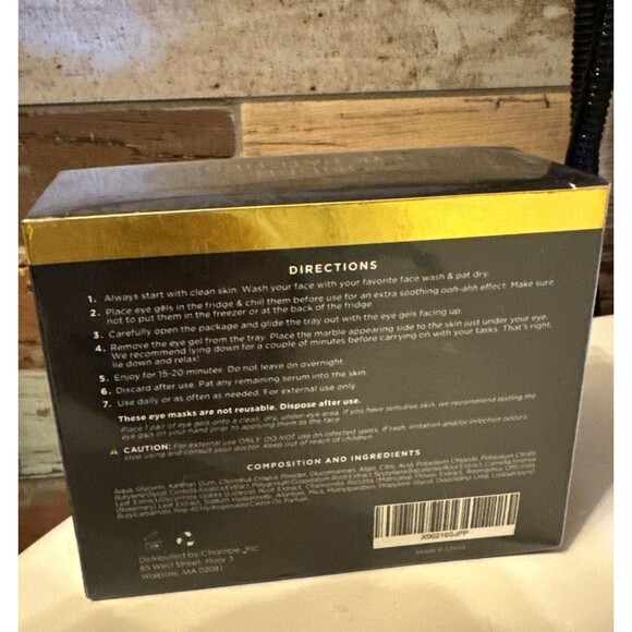 Golden Glow Under Eye Patches (20 Pairs Eye Gels) For Puffy Eyes &‎ Dark Circles - Picture 3 of 5